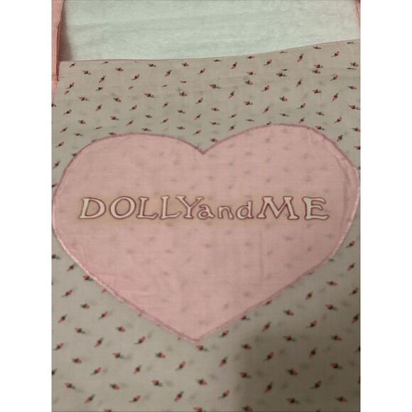 Vtg Dolly And Me Sleepover Bag Pink Floral For Dolls Up To 18” Embroidered - Picture 8 of 13